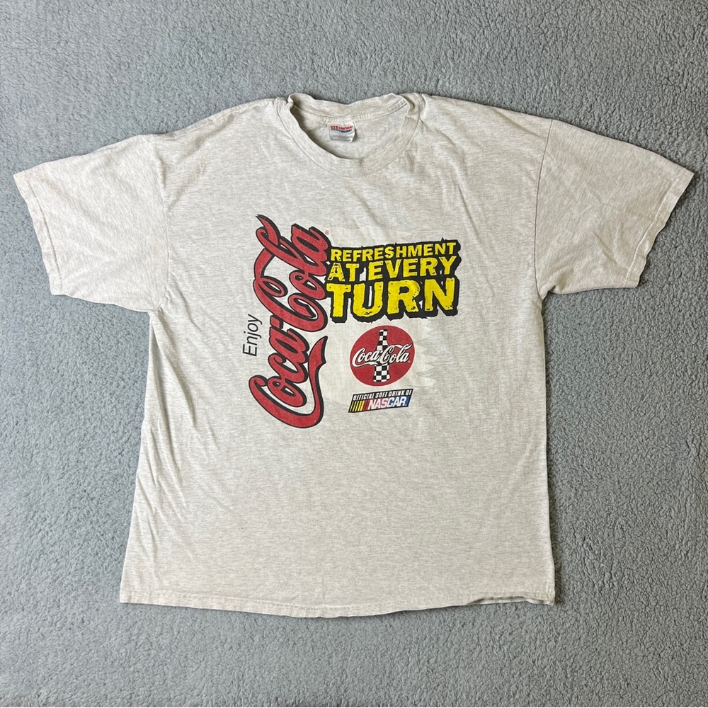 Vintage Coca Cola Nascar Size XL Coke T Shirt Unisex